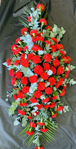 Carnation Double Ended Coffin Spray