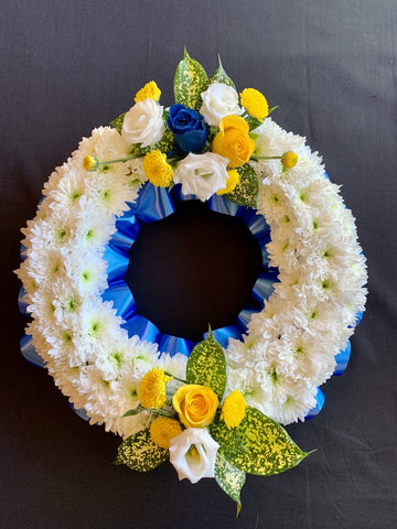 Wreath Blue & Yellow
