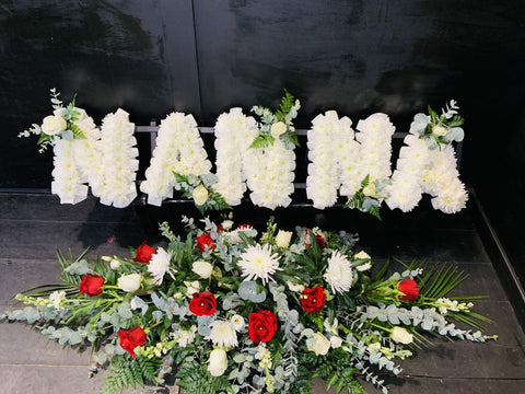 NANNA Lettering & Double Ended Coffin Spray Set